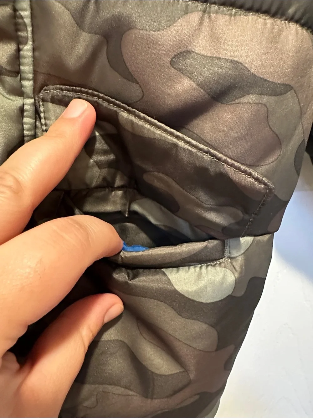 Carters camouflage puffer